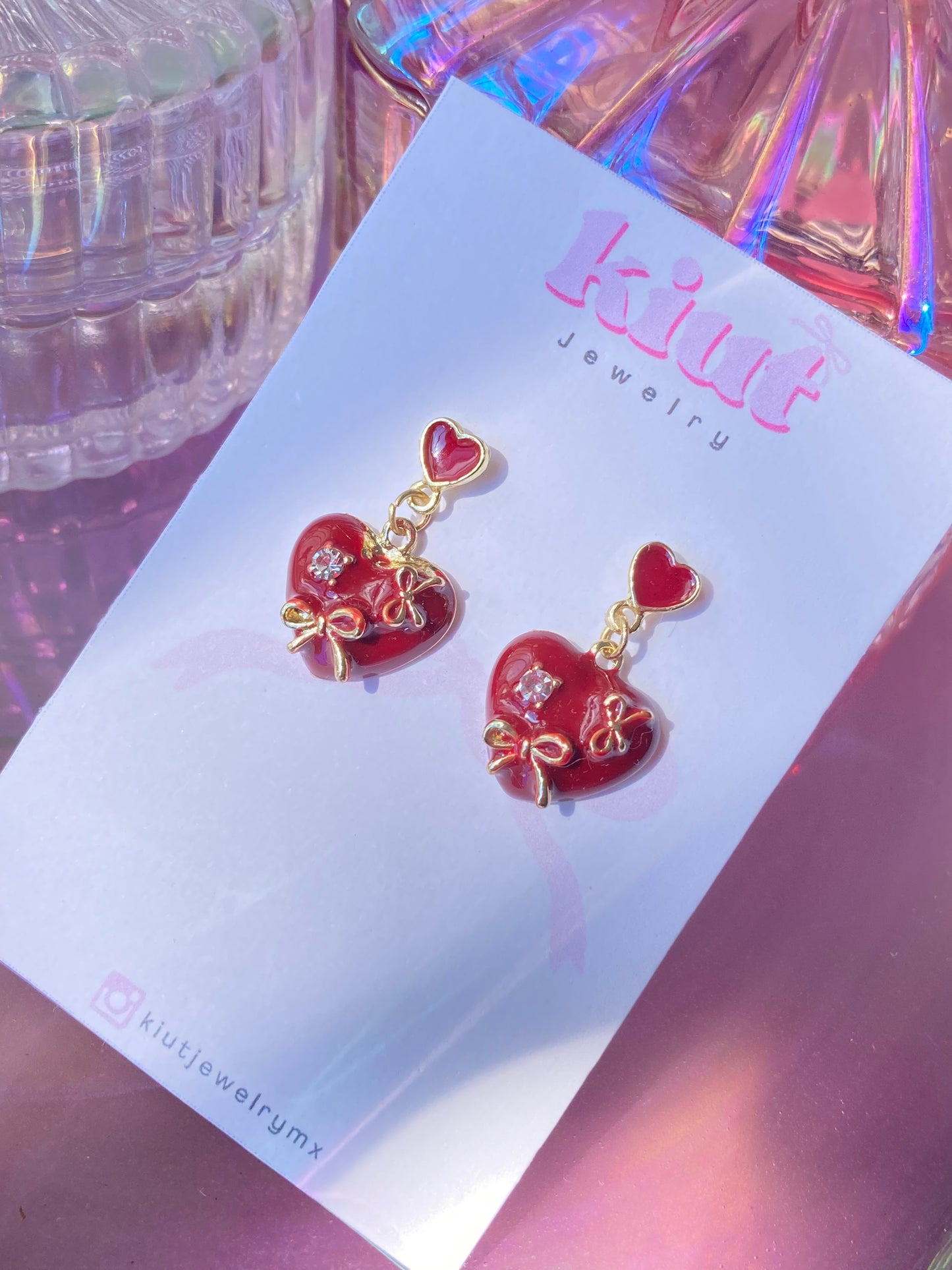 Aretes Moños Red