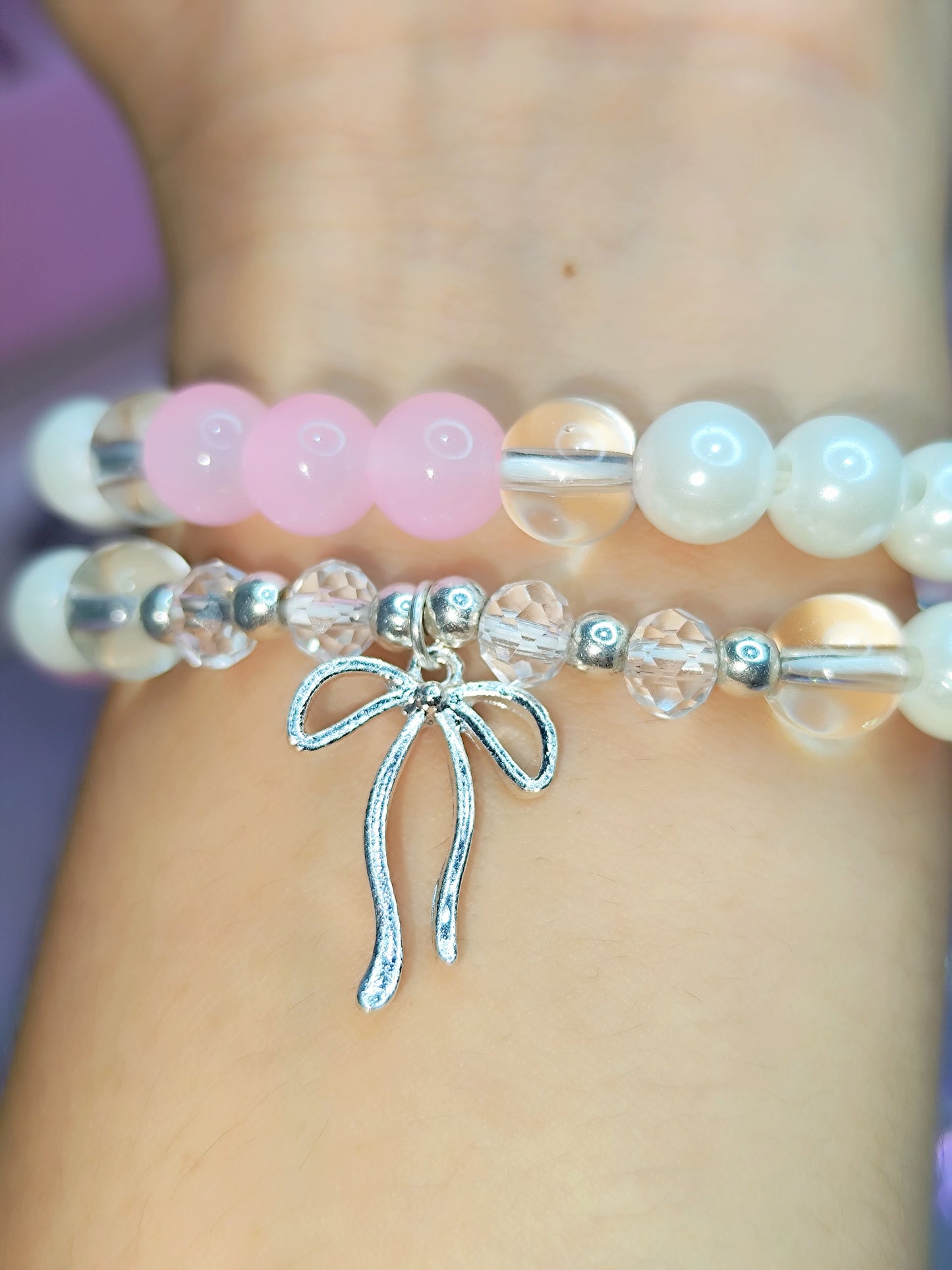 Pulsera Lazo Natural Cuarzo