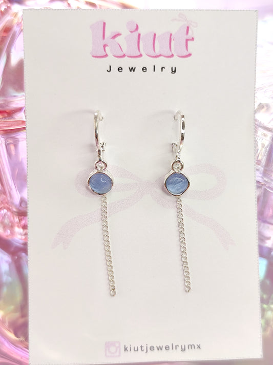 Aretes Huggies Blues