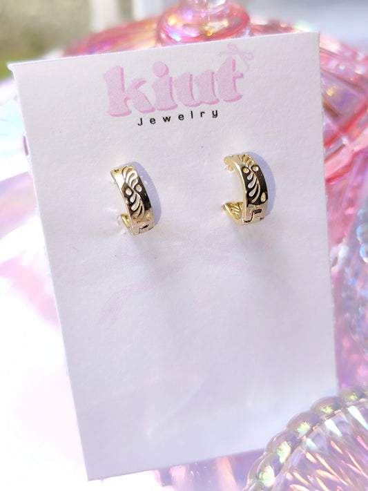 Aretes Huggies Ramitas