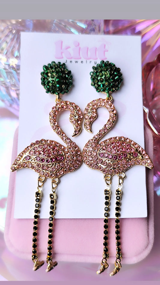 Aretes de Flamingos