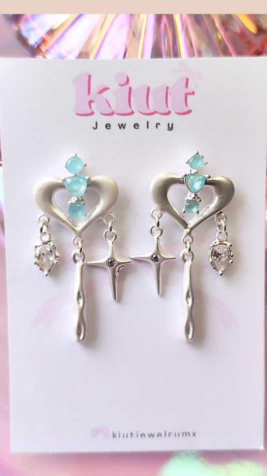 Aretes Corazón Aesthetic