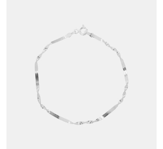 Pulso Corchado Planchado Plata 925