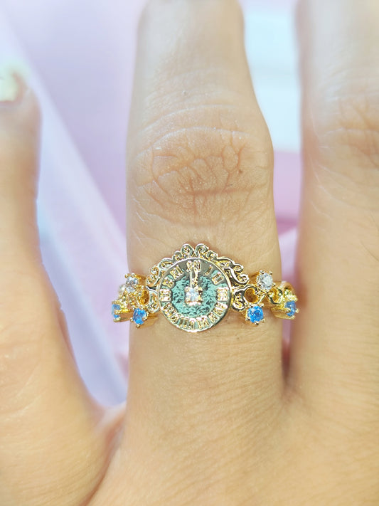 Anillo Alicia Reloj Conejo