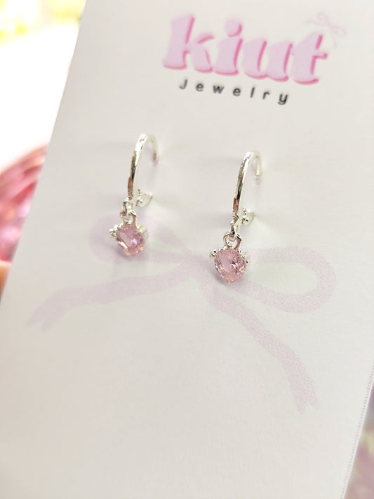 Aretes Huggies Rosé
