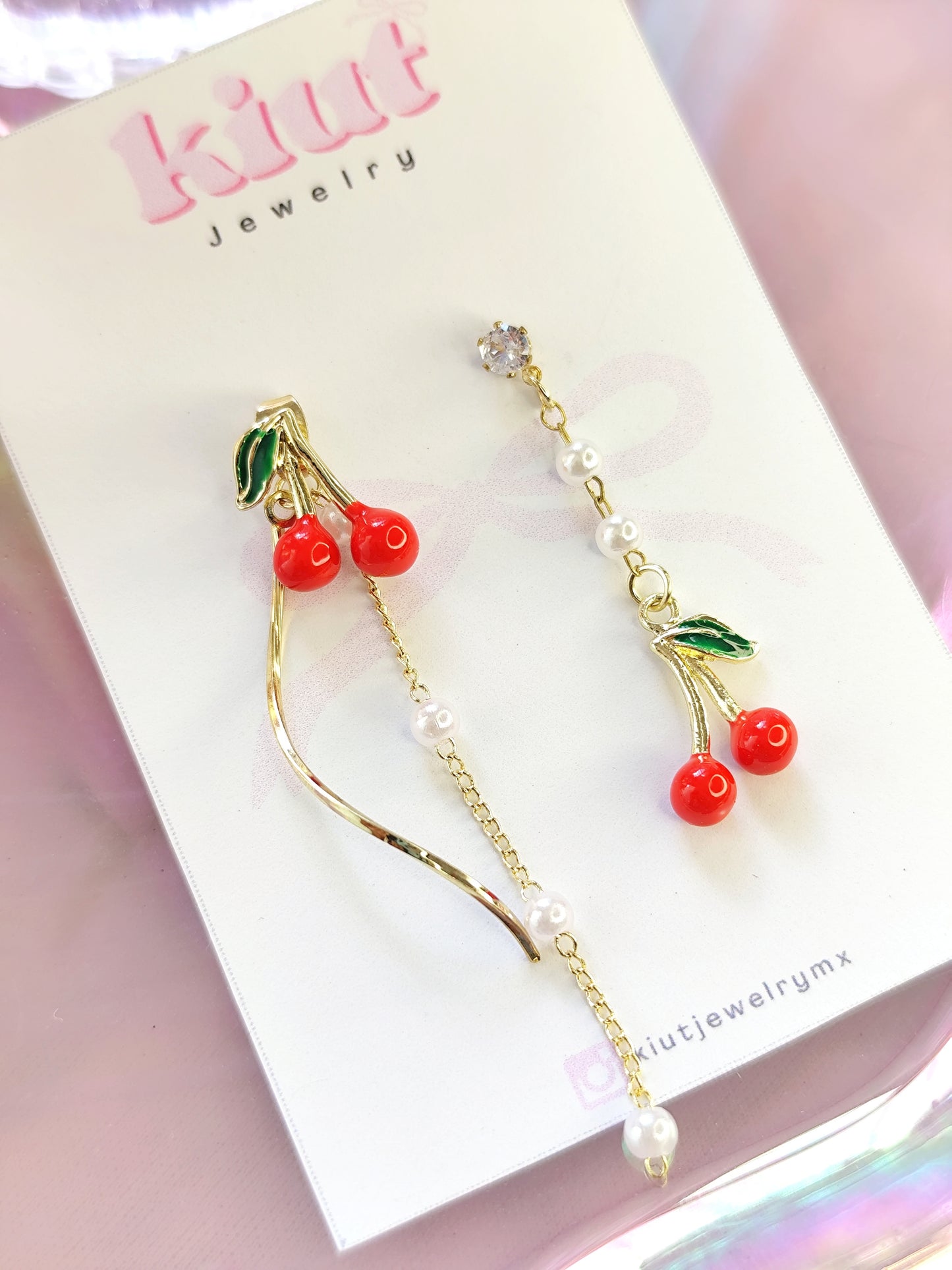 Aretes Asimétricos Cherry