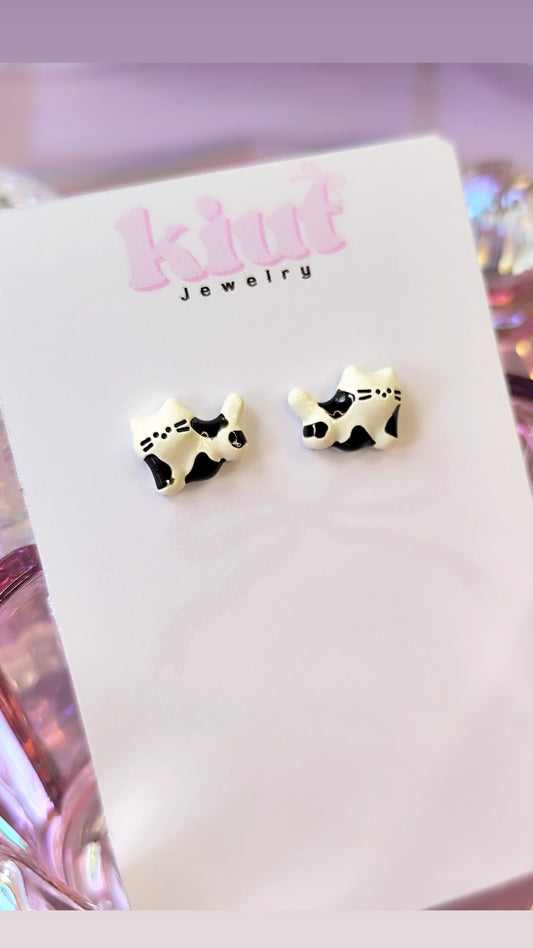 Aretes Gatito Vaquita