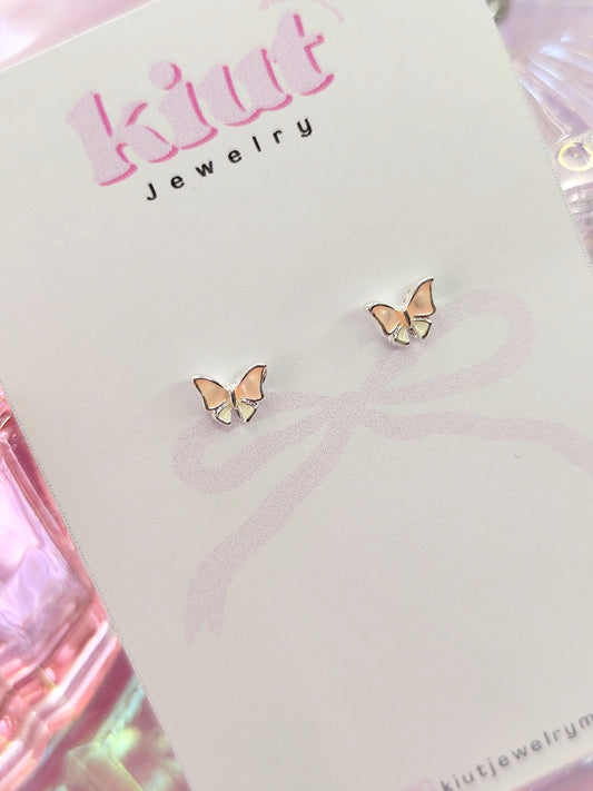 Aretes Pastel Mariposa