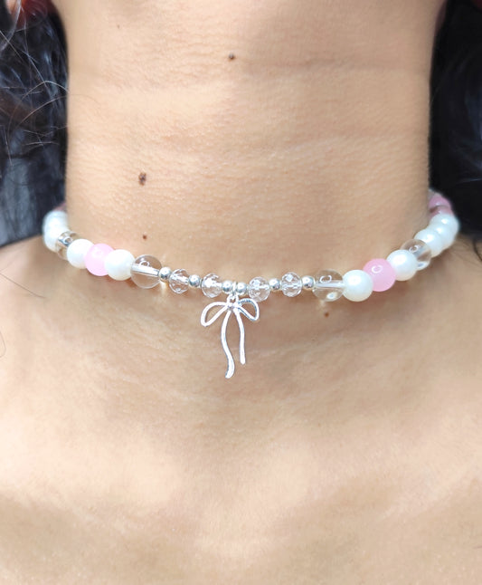 Pulsera Lazo Natural Cuarzo