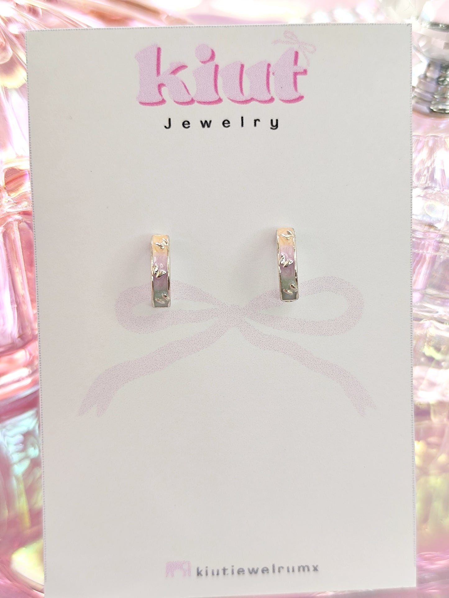 Aretes Mariposas Multicolor