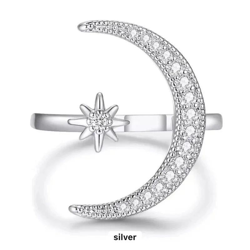 Anillo Lunar Plata Ley 925