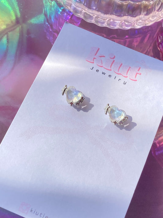 Aretes Corazon Tornasol