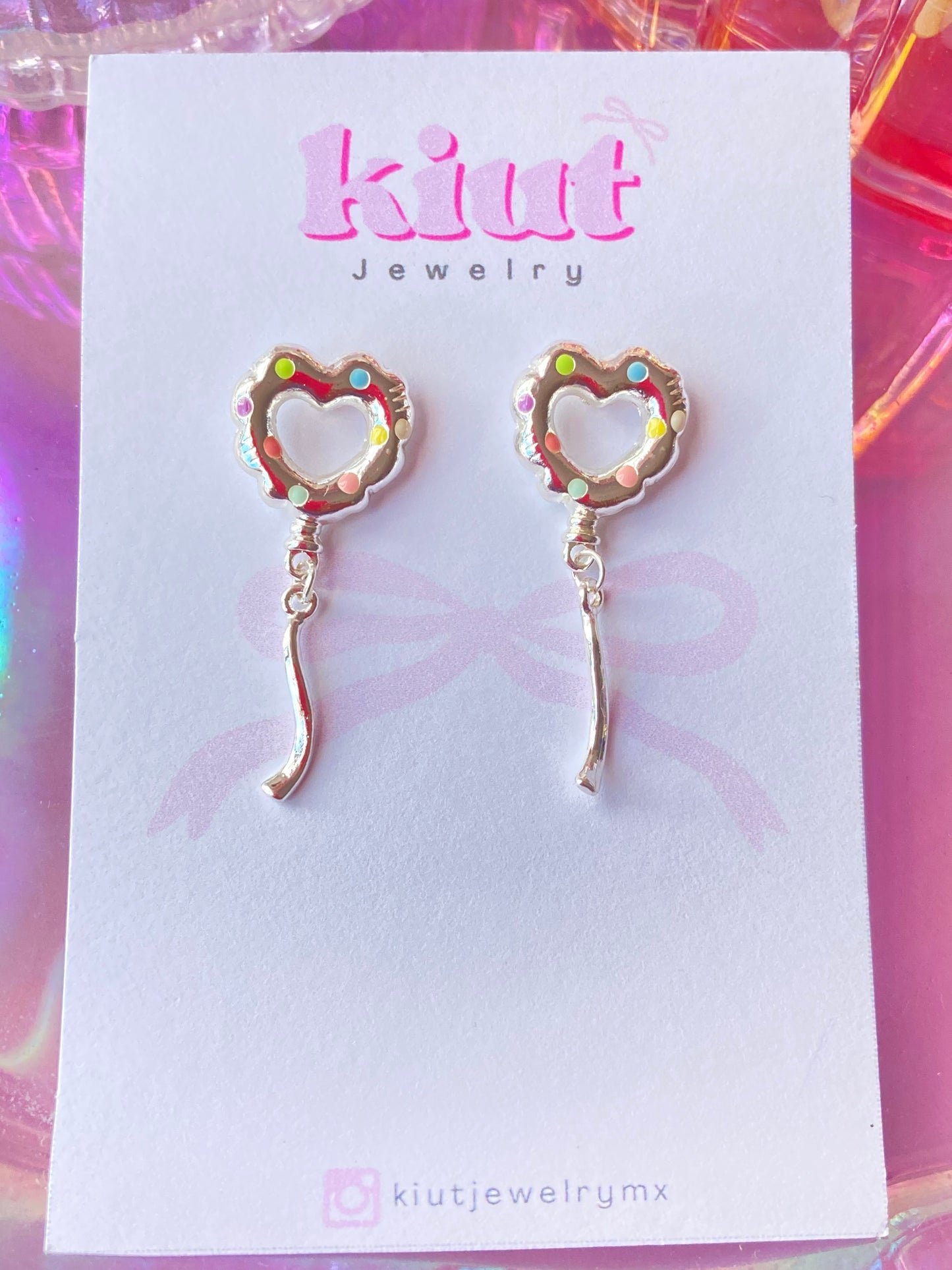 Aretes Lunares Multicolores