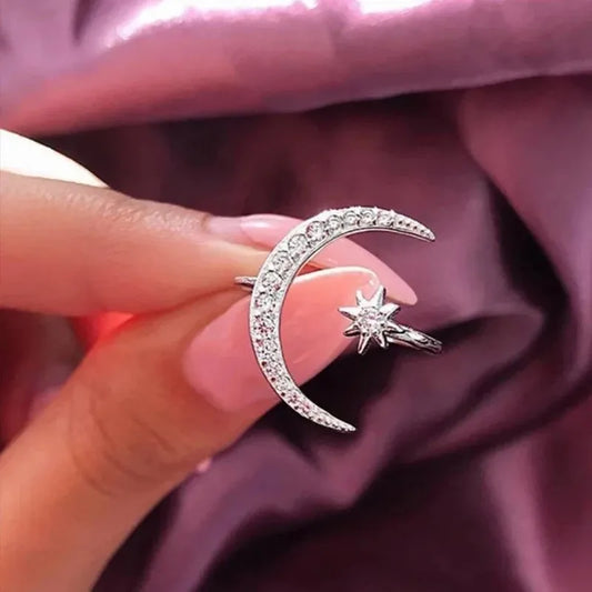 Anillo Lunar Plata Ley 925