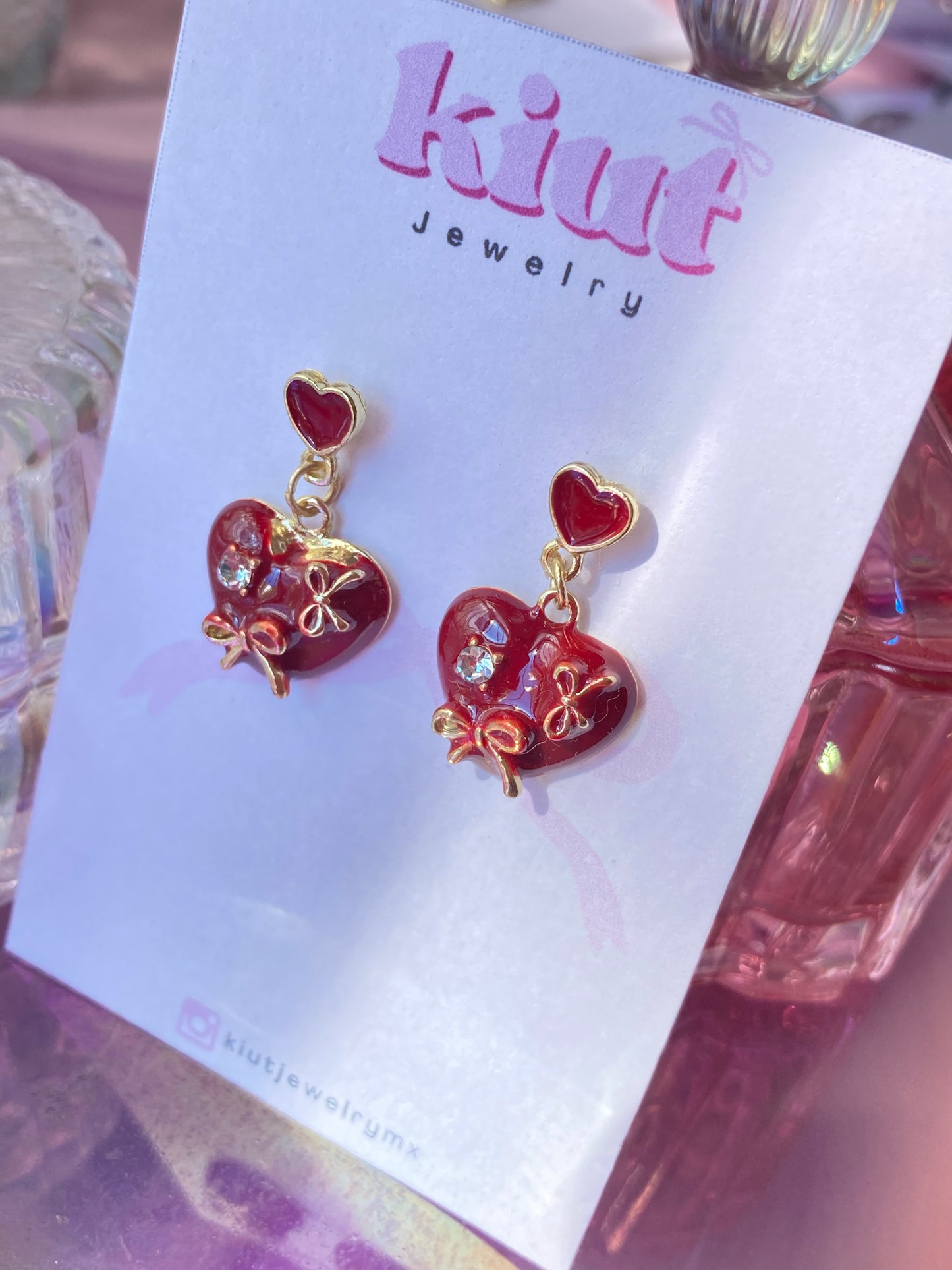 Aretes Moños Red