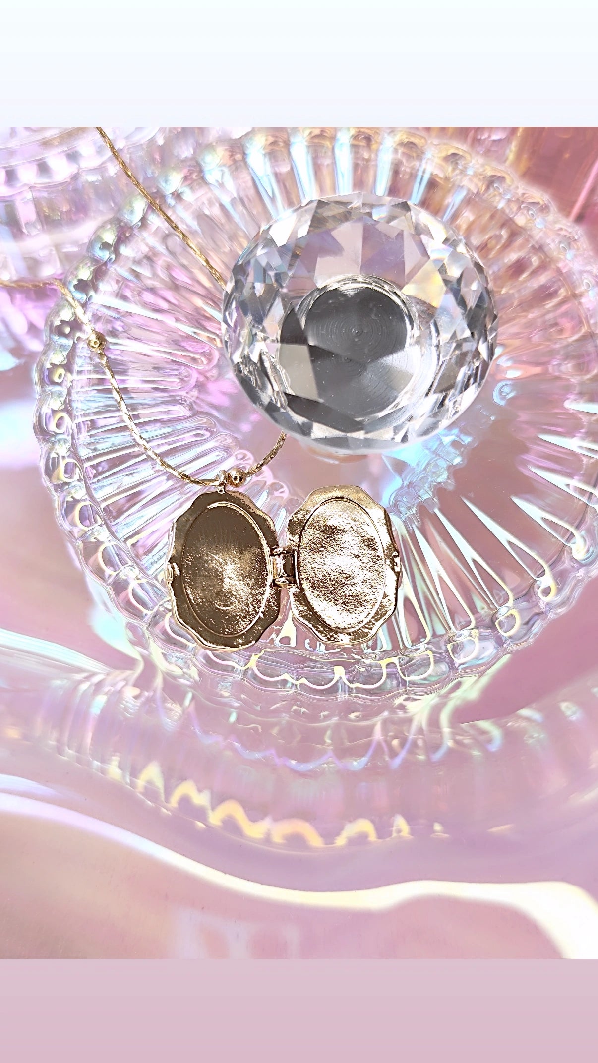 Collar Relicario Mariposa