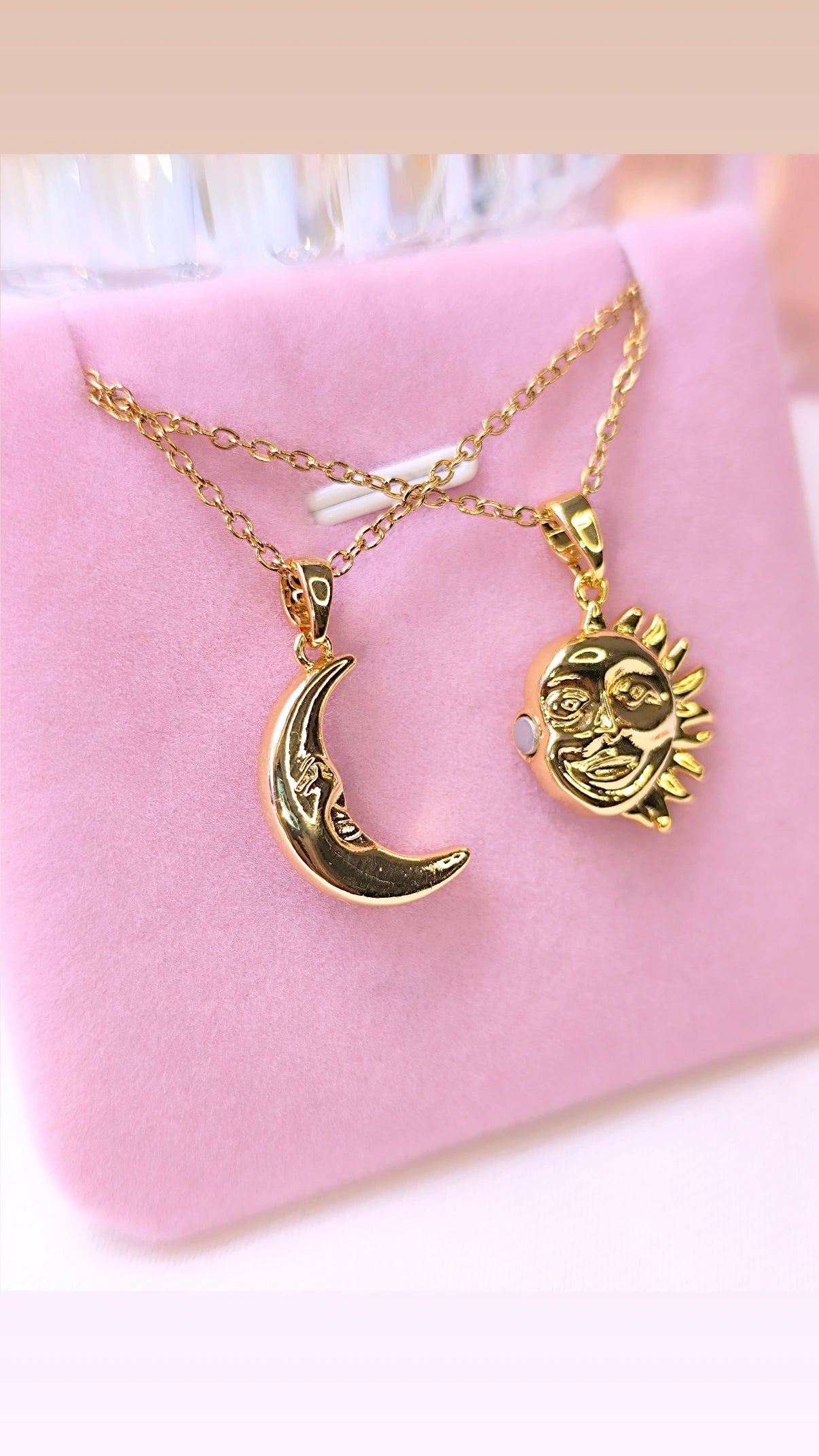 Collar Luna y Sol Parejas