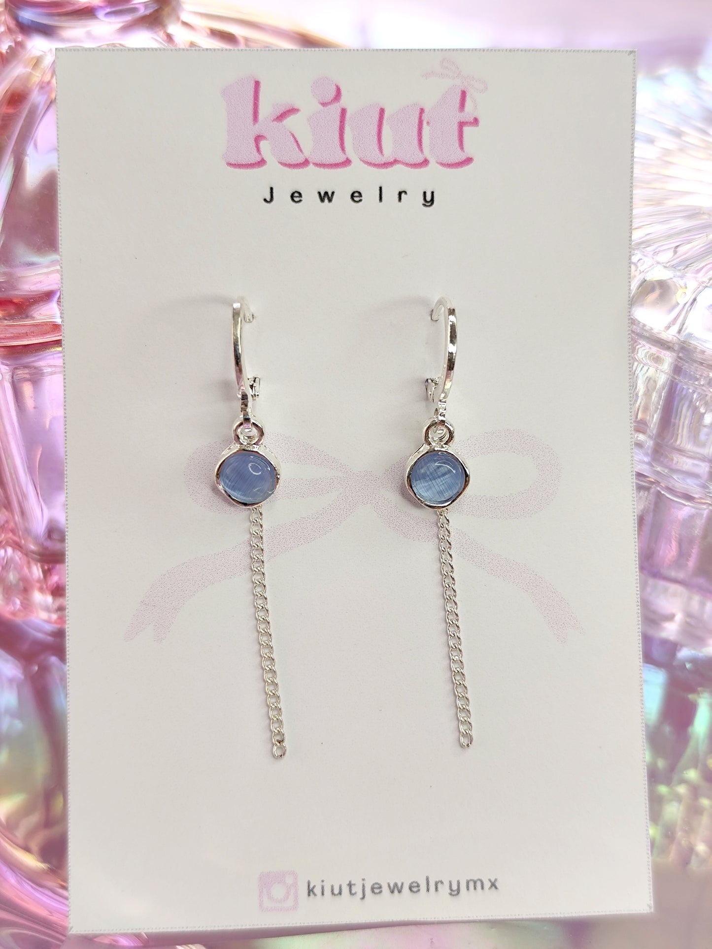 Aretes Huggies Blues