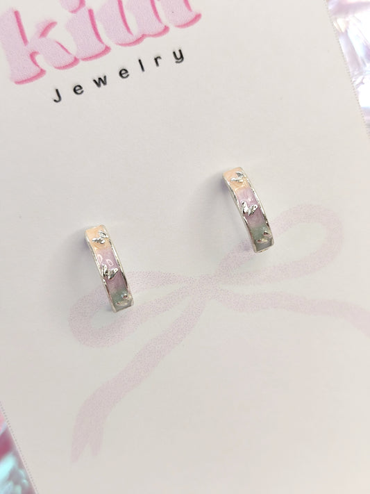 Aretes Mariposas Multicolor