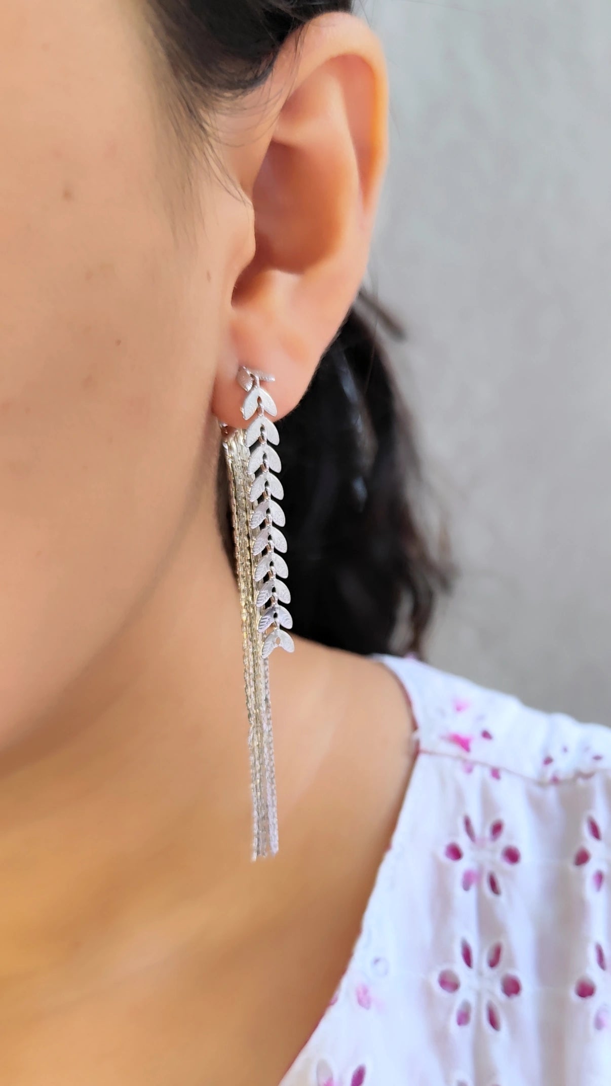 Aretes Trenzado Plateados