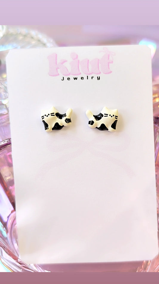 Aretes Gatito Vaquita