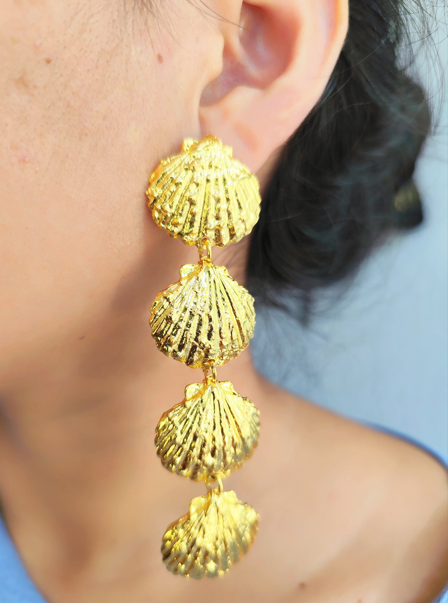 Aretes Conchas Escalones