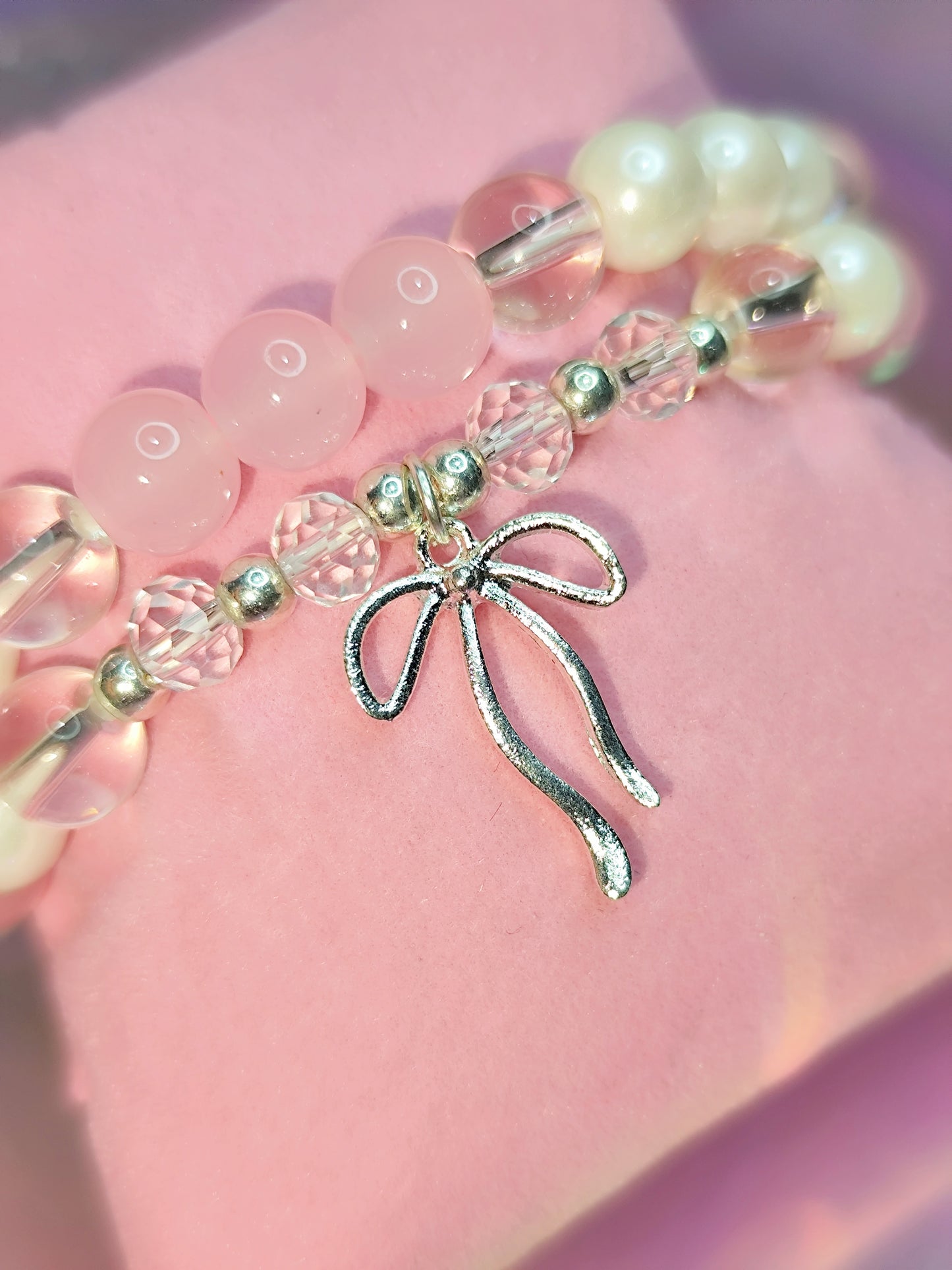Pulsera Lazo Natural Cuarzo