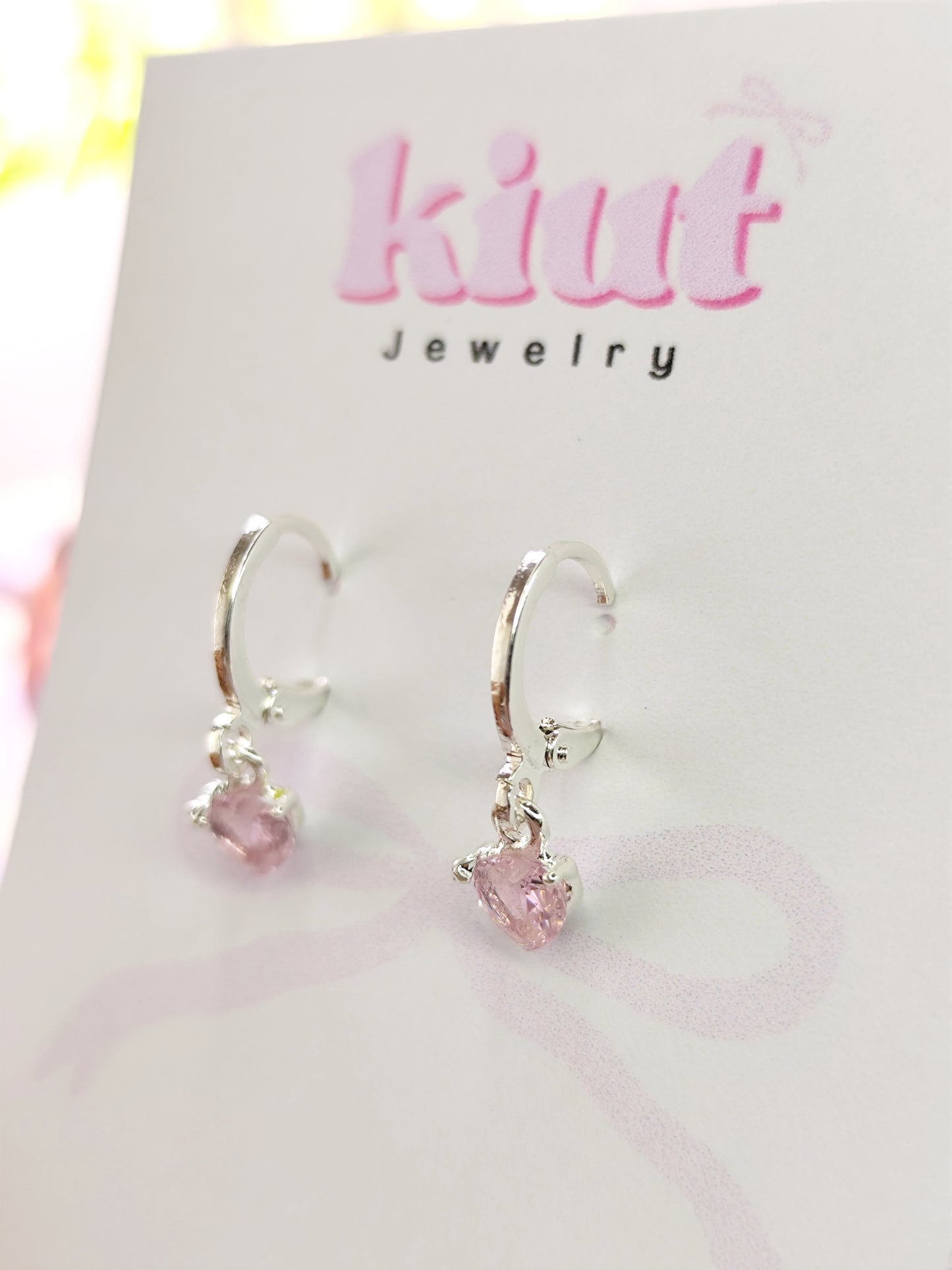 Aretes Huggies Rosé