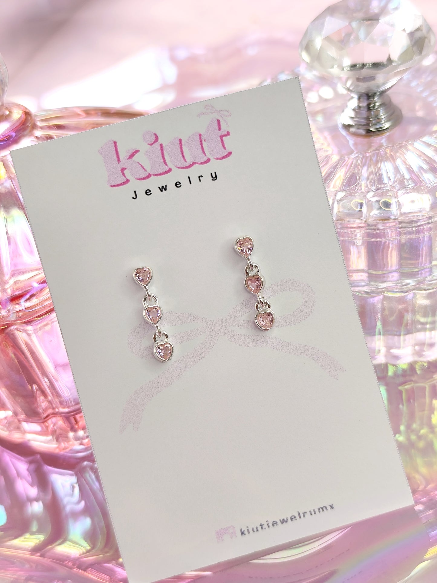 Aretes Corazón Escalonado