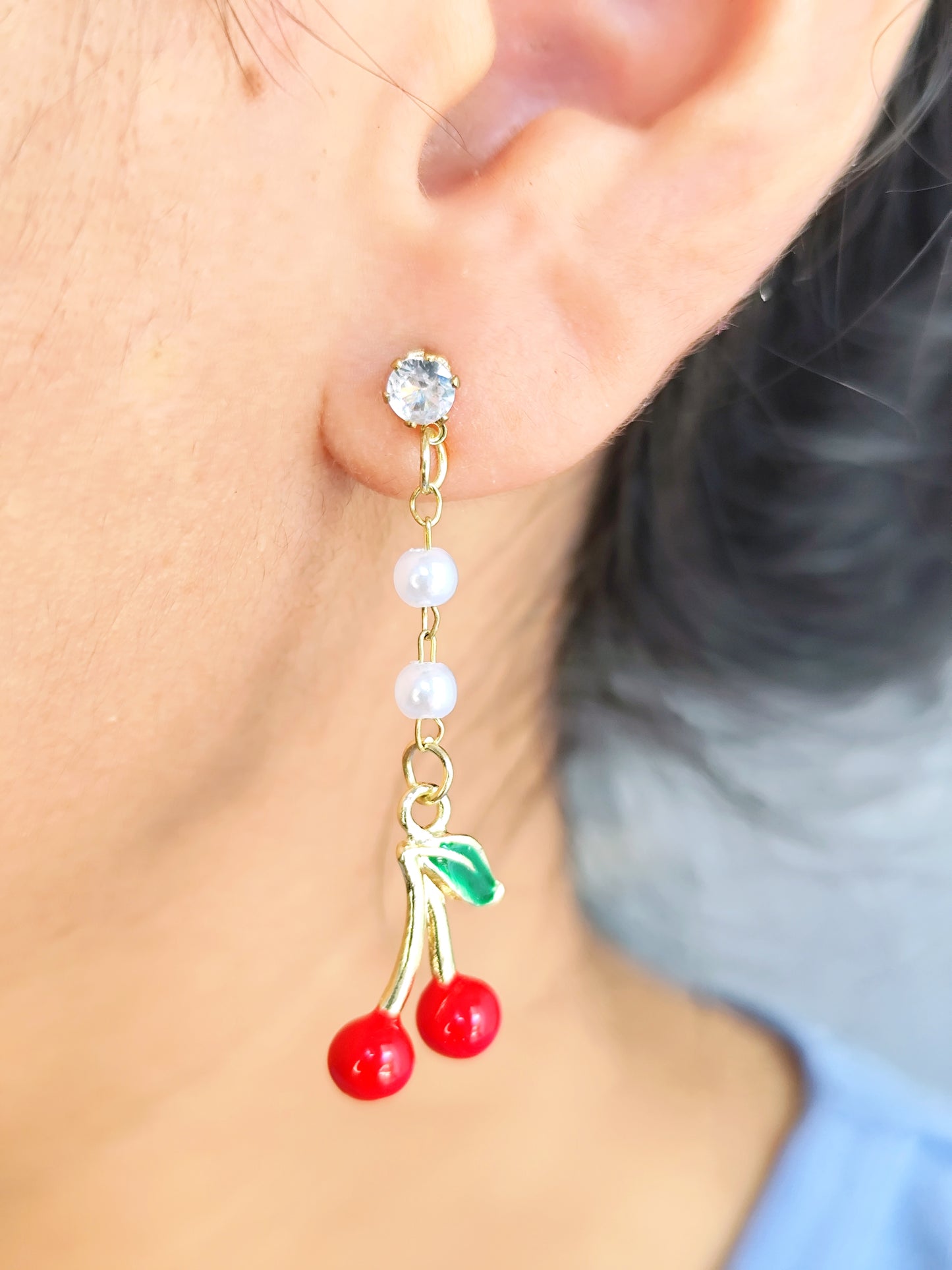 Aretes Asimétricos Cherry