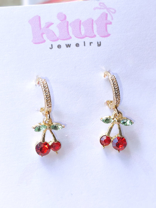 Aretes Cherry Huggies