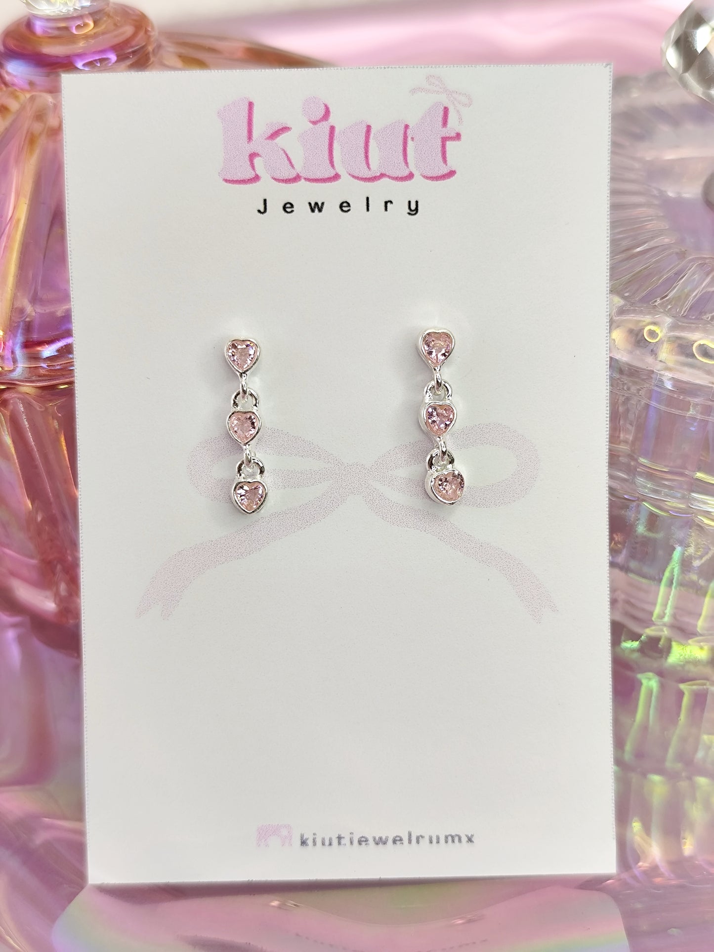 Aretes Corazón Escalonado