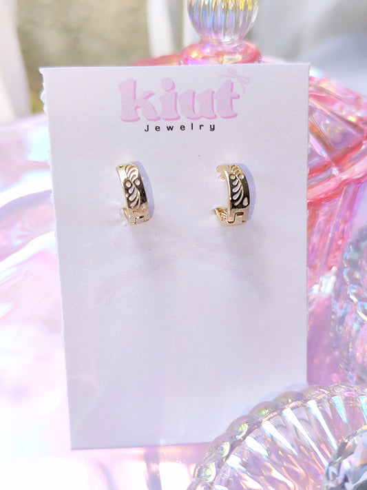 Aretes Huggies Ramitas