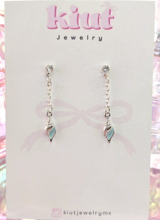 Aretes de Caracoles Marinos