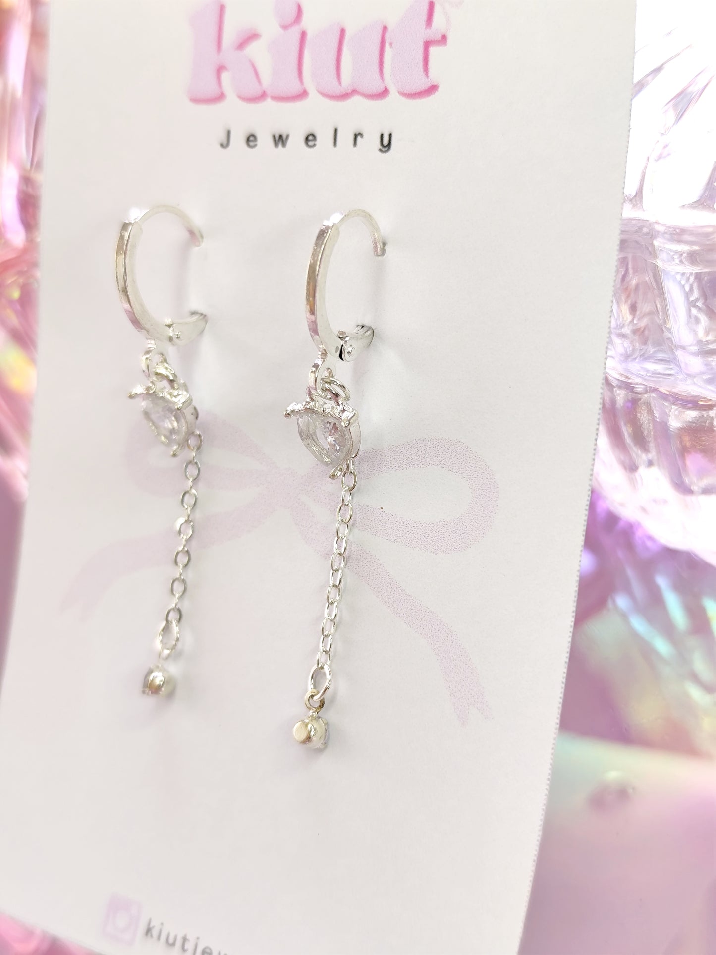 Aretes Huggies Crystal