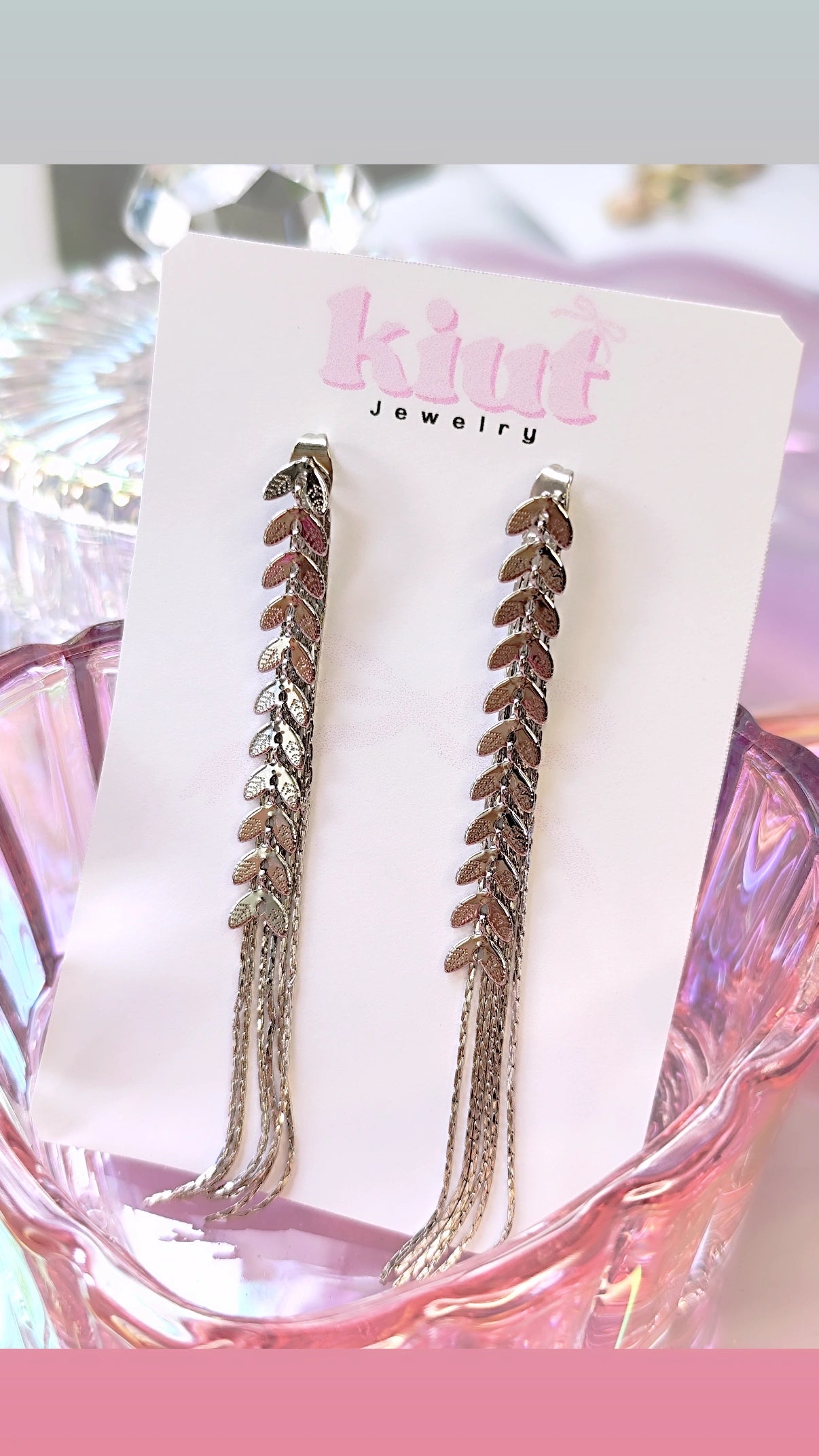 Aretes Trenzado Plateados