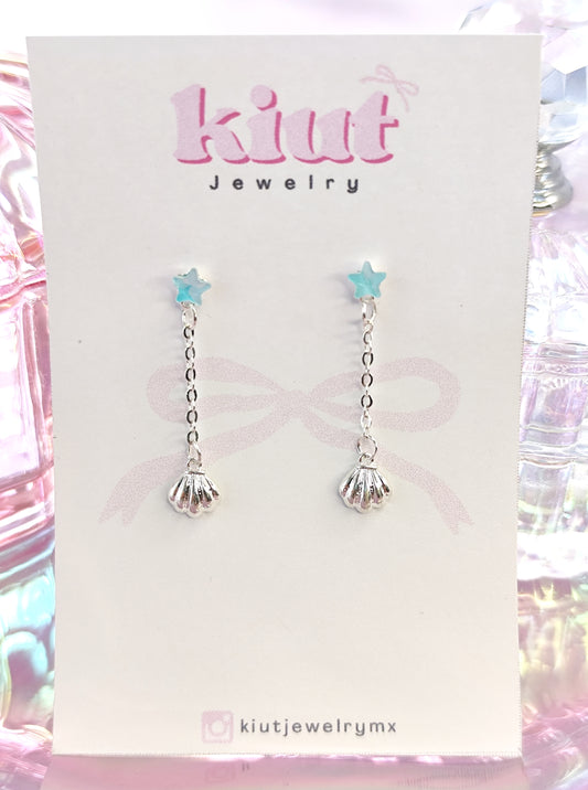 Aretes Almejas Marinas