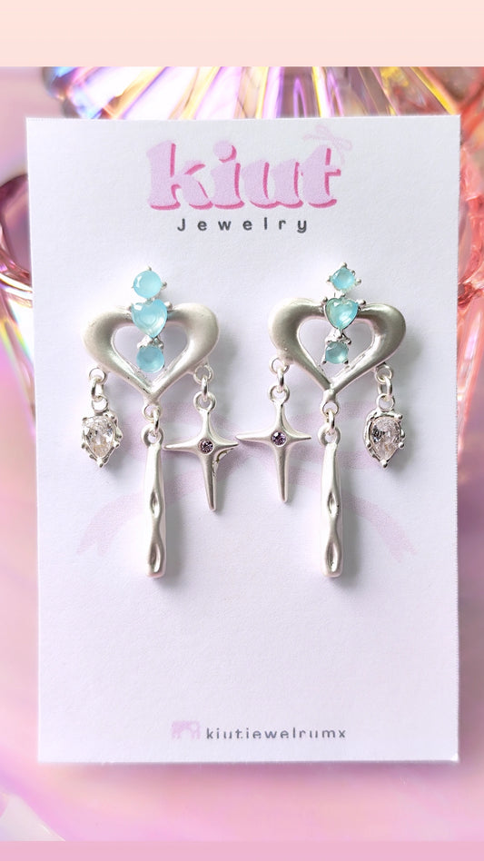 Aretes Corazón Aesthetic