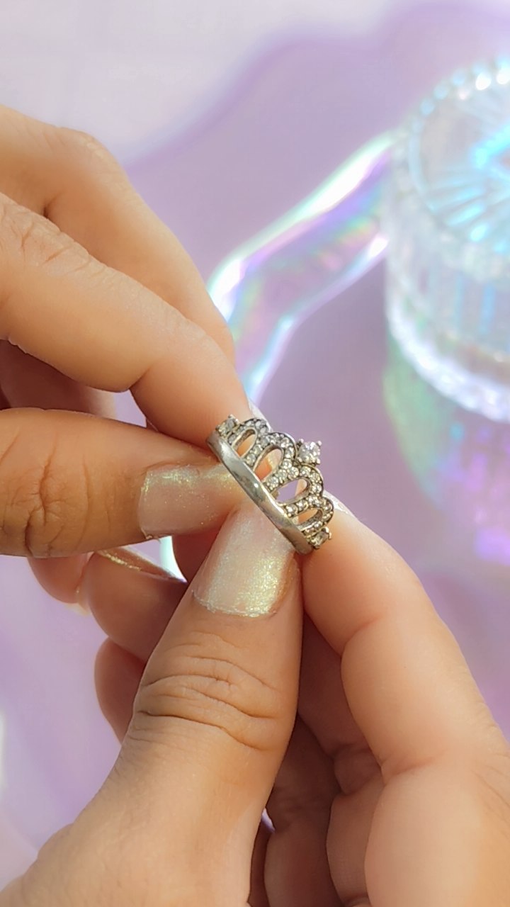 Anillo Corona Plata Ley 925
