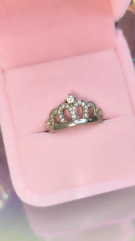 Anillo Corona Plata Ley 925