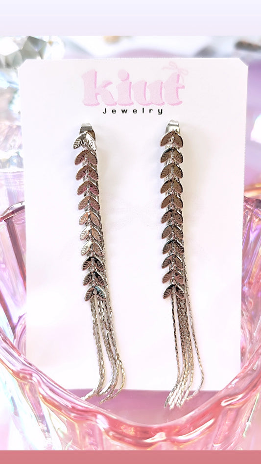 Aretes Trenzado Plateados