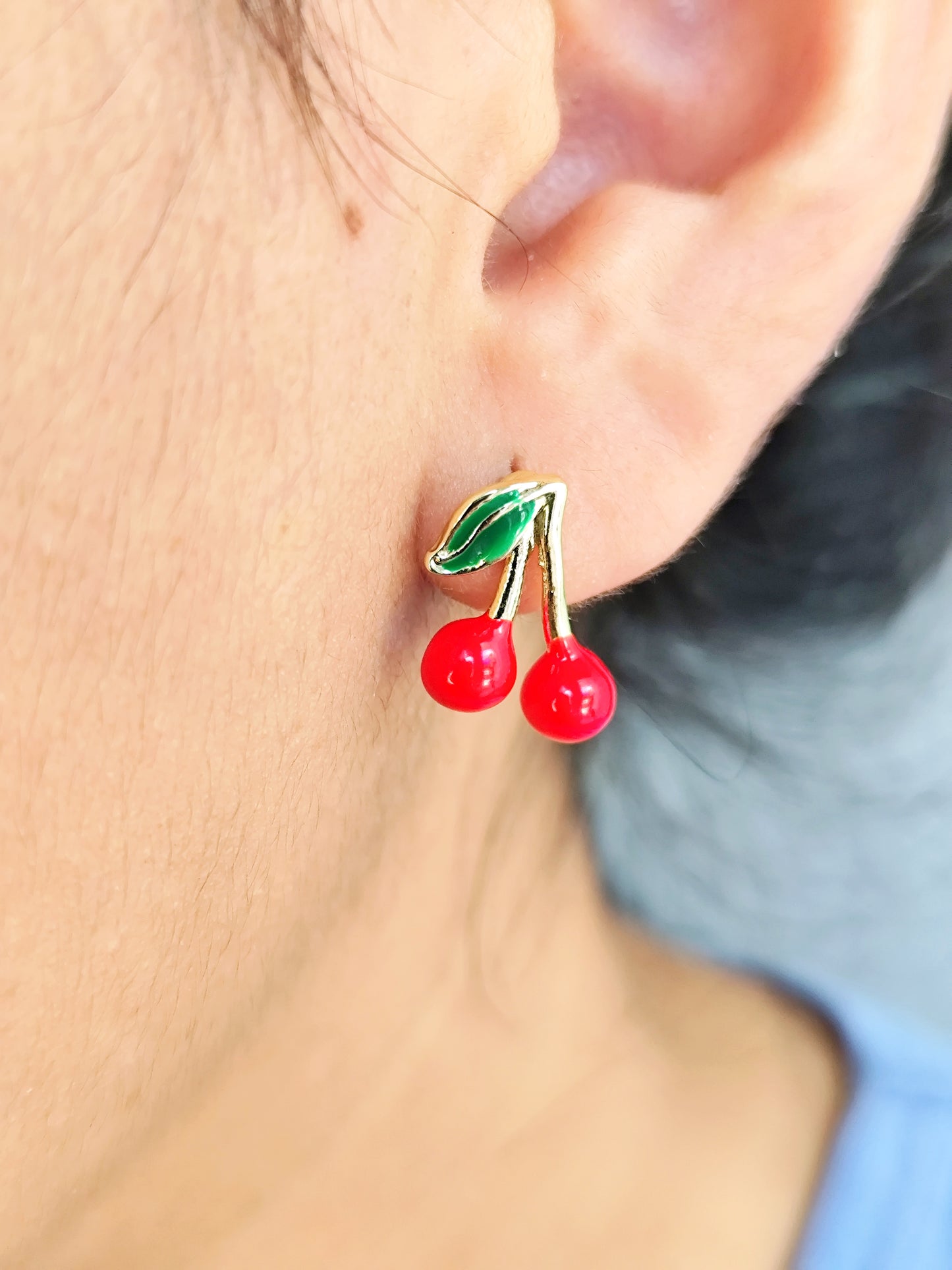 Aretes Asimétricos Cherry
