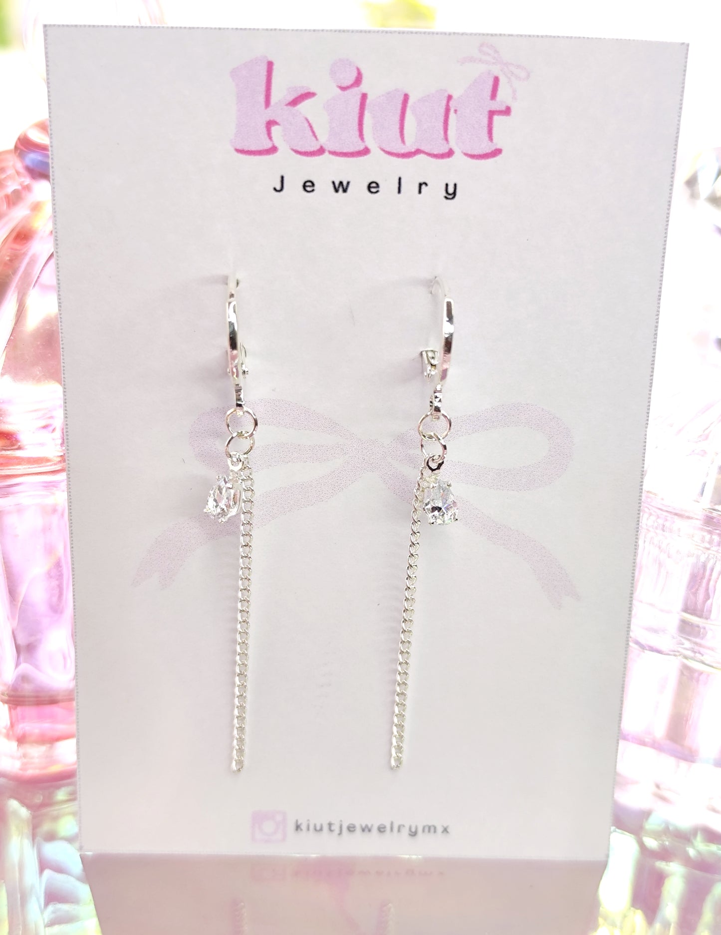 Aretes Huggies Crystal