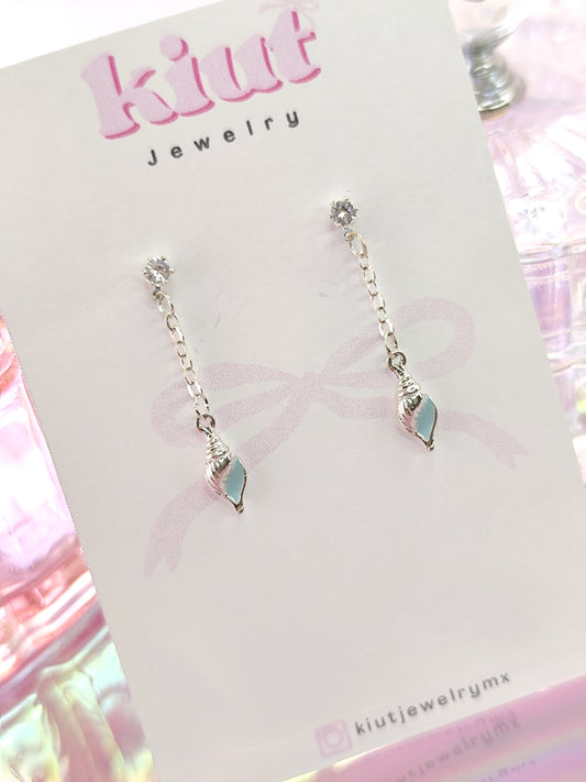 Aretes de Caracoles Marinos