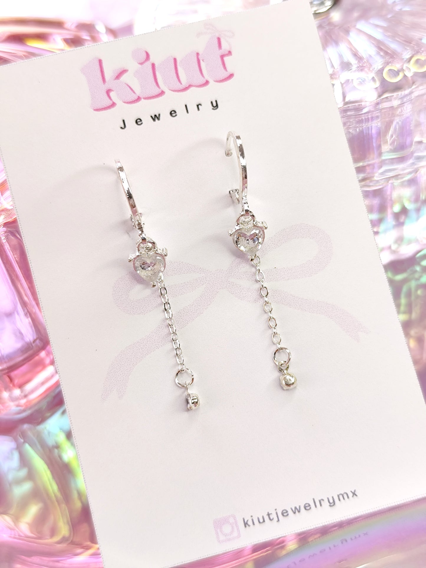 Aretes Huggies Crystal