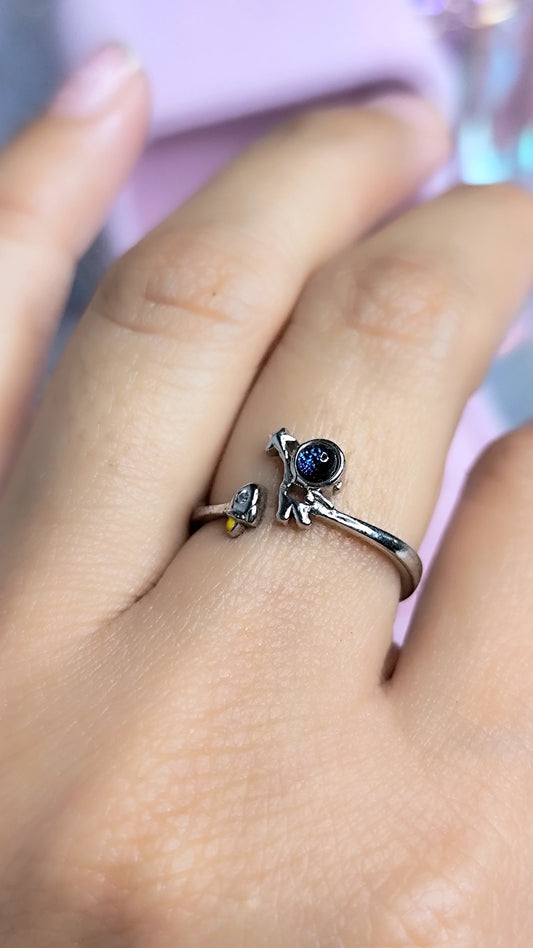 Anillo Astronauta Plata Ley 925