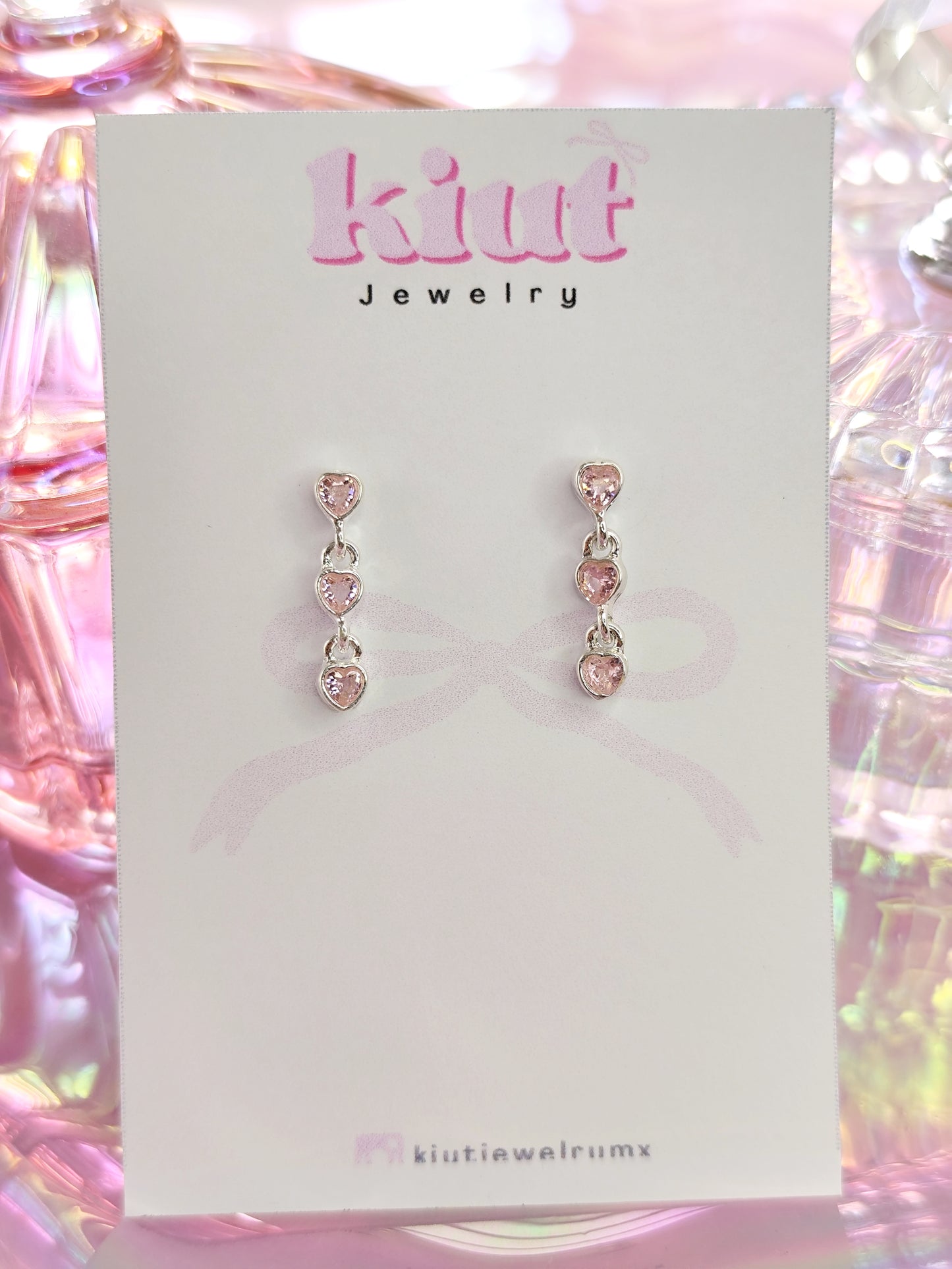 Aretes Corazón Escalonado