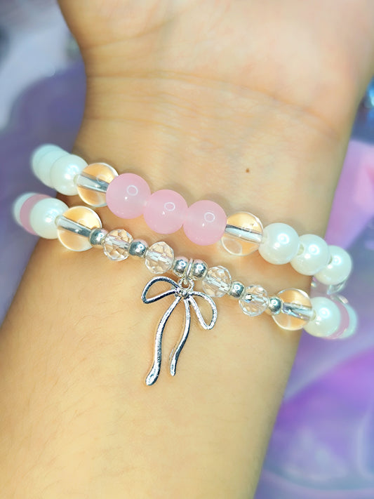 Pulsera Lazo Natural Cuarzo