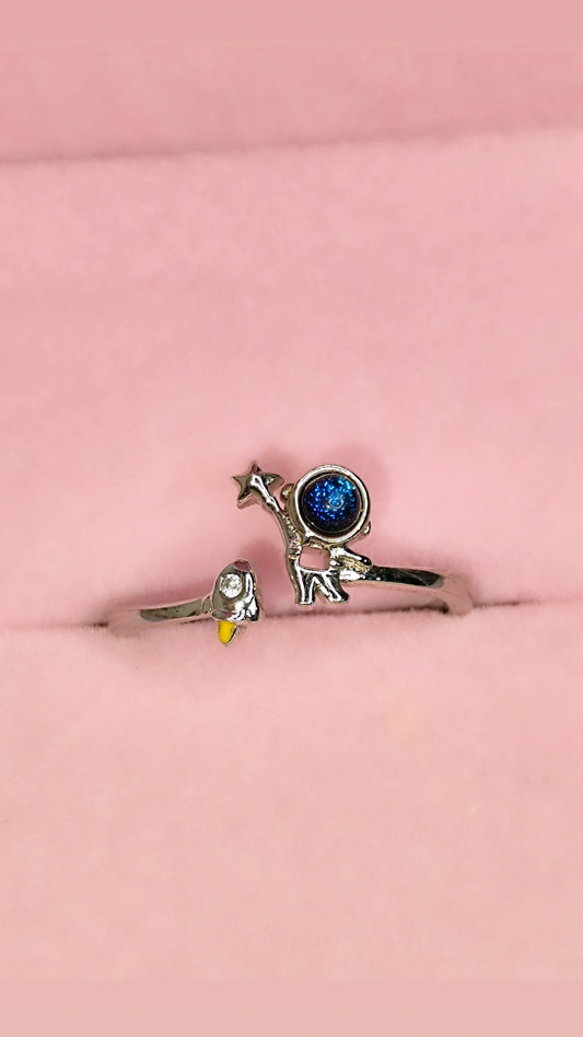 Anillo Astronauta Plata Ley 925