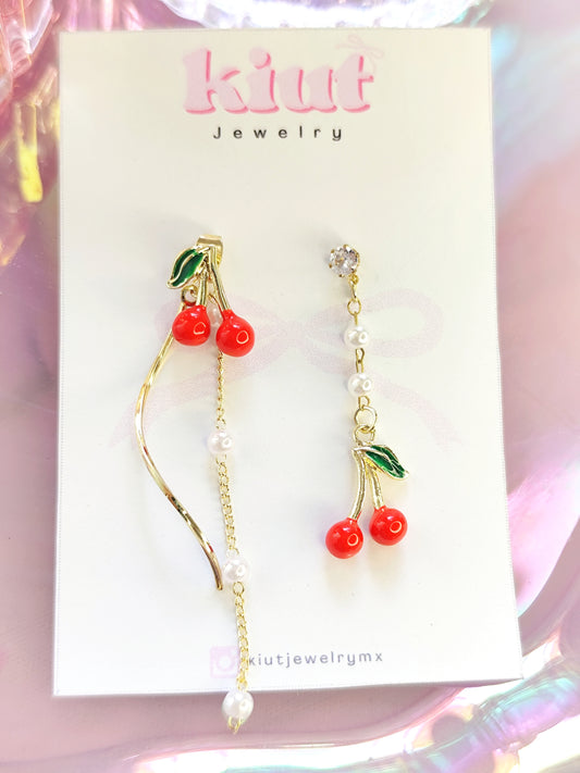 Aretes Asimétricos Cherry